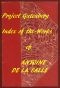 [Gutenberg 59048] • Index of the Project Gutenberg Works of Antoine de La Salle